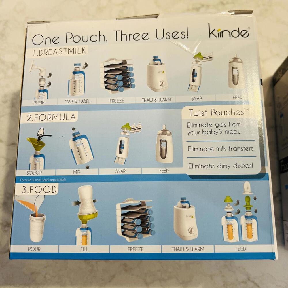 Kinde Twist pouches sterilized Direct-pump breast milk storage baby 60 ct NEW - Picture 2 of 4